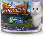 ProNature Princess Nature\'s Power Cat puszka pasztet z kurczaka z borówkami 200g.