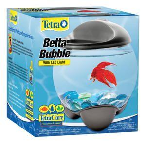 TETRA Betta Bubble - akwarium zasilane baterią z lampą LED turkusowe