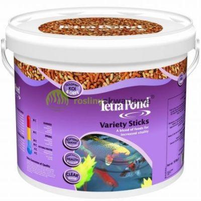 TETRA Pond Variety Sticks - Mieszanka trzech rodzajów pokarmu dla ryb w oczkach wodnych i stawach10L