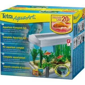 TETRA AquaArt Discover Line Aquarium Complete Set 20l -zestaw akwariowy srebrny