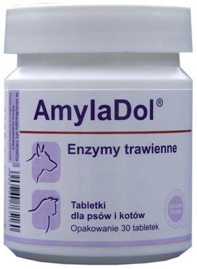 DOLFOS Amyladol - enzymy trawienne dla psów i kotów 30 tab.