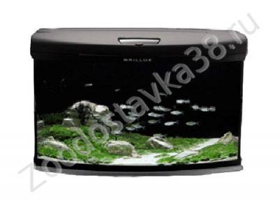 AQUA EL Zestaw akwariowy brillux SET 80 owalny T5 2x24W/czarny