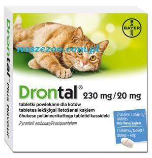Bayer Drontal - tabletki na odrobaczenie kota