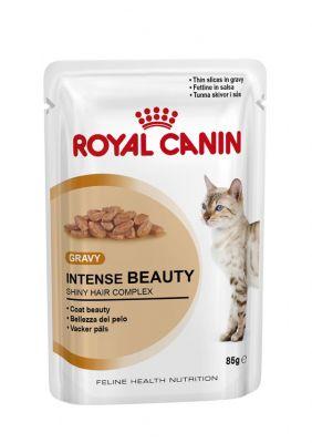 ROYAL CANIN Intense Beauty w sosie dla kotów z wrażliwą skórą i sierścią 85g saszetka