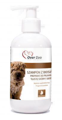 Over Zoo Szampon z biosiarką przeznaczony do tłustej skóry i sierści 250 ml