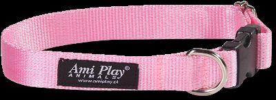 Ami Play obroża N24-42/2cm - różowa