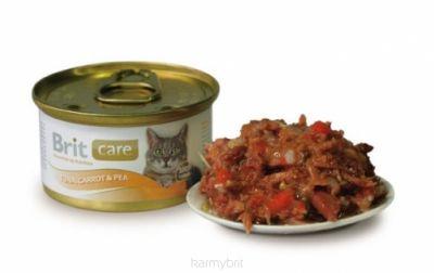 Brit Care Cat Tuna & Carrot - tuńczyk z marchewką puszka 80 g