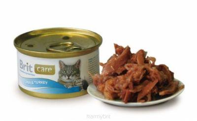 Brit Care Cat Tuna & Turkey - tuńczyk z indykiem puszka 80 g