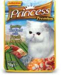 ProNature Princess Premium Cat saszetka kurczak, tuńczyk i szprocik Malgaski 70g.