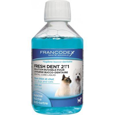 Francodex Fresh dent - płyn do higieny jamy ustnej dla psów i kotów 500 ml