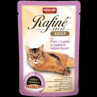 Animonda Rafine Soupe Adult Cat smak: indyk i jagnięcina w sosie jogurtowym saszetka 100g