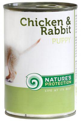 Nature\'s Protection Puppy kurczak i królik 200 g