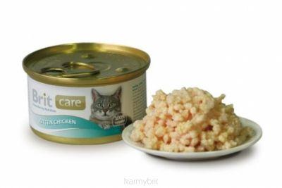Brit Care Cat Kitten Chicken - puszka dla kociąt z kurczakiem 80 g