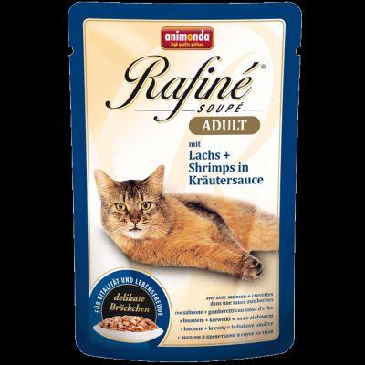 Animonda Rafine Soupe Adult Cat smak: łosoś i krewetki w sosie zołowym saszetka 100g