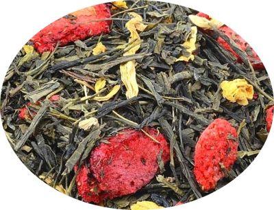 SENCHA TRUSKAWKI W ŚMIETANIE ~ herbata zielona (50 g)