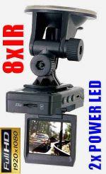 Kamera Samochodowa FULL HD!! z LCD 2" + 2LED + 8IR.