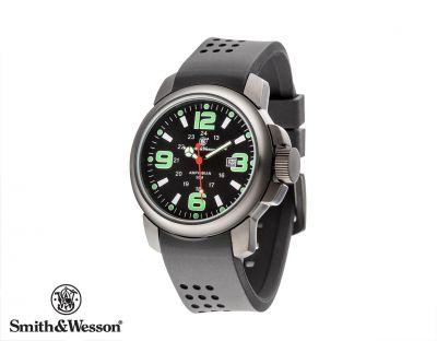 Oryginalny Taktyczny Zegarek Smith&Wesson (USA) Amphibian Commando Watch Black Glow.