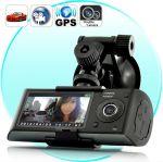 2-Kamery/Rejestratory Samochodowe HD w Jednym!! + LCD 2,7"+ GPS...