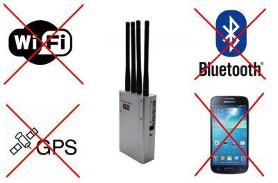 Mobilny Multi-Zagłuszacz Lokalizatorów GPS+GPRS/GSM/UMTS + 2G/3G/4G/LTE + WiFi/Bluetooth...