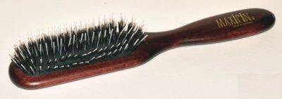 MAXI PIN - wąska szczotka drewniana z włosiem dzika i nylonem