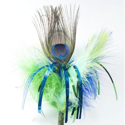 Piórko na patyku Peacock Sparkler - Made in USA