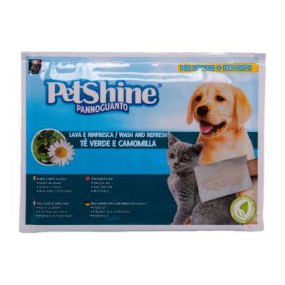 PETSHINE - VERDE E CAMOMILLA rękawiczka do czyszczenia kota/psa