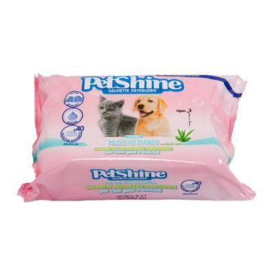 PETSHINE - MUSCHIO BIANCO chusteczki do pielęgnacji kota/psa