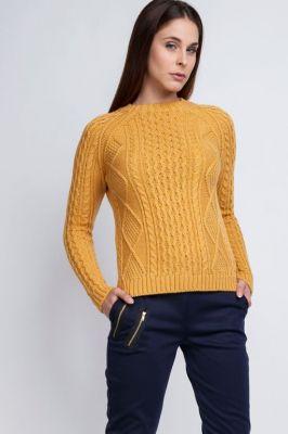 Sweter Damski Model Candice SWE 042 Yellow - MKM
