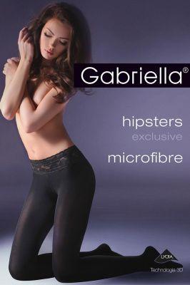 Rajstopy Model Hipsters exclusive microfibre Code 631 Nero - Gabriella
