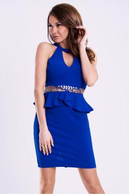 Sukienka Model 17040 Cobalt - YourNewStyle