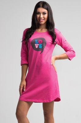 Koszulka nocna Koszula Nocna Model SAL-ND 2001 Pink - Rossli