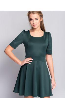 Sukienka Delikatna gładka sukienka na każdą okazję MM1084 Green - Mira Mod