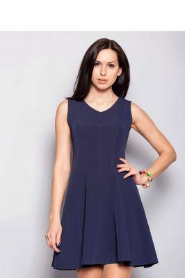 Sukienka dopasowana do sylwetki MM1028 Blue - Mira Mod