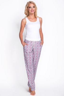 Piżama Spodnie Piżamowe Model 3076-2 Grey Grochy - Babella