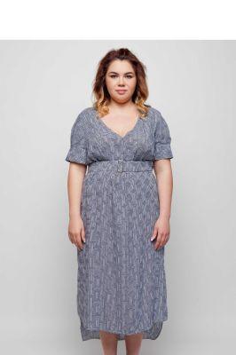 Sukienka Asymetryczna sukienka oversize TR1848 Blue - Trand by GrandUA