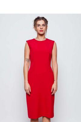 Sukienka Elegancka ołówkowa sukienka GR2049 Orzechowy - GrandUA