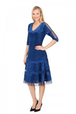 Sukienka wizytowa Model 826 Blue - Margo Collection