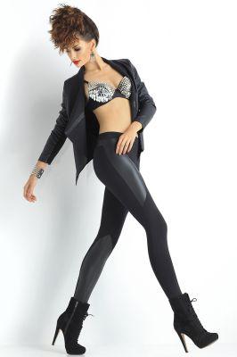 Legginsy Klasyczne Model Lily Black - Ewlon Trendy Legs
