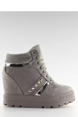 SNEAKERSY DAMSKIE SZARE AT-0650-L GREY - Inello