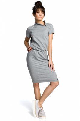 Sukienka Model B075 Grey Melange - BE