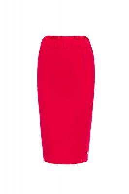 Spódnica basic ołówkowa midi 283A Red - Bien Fashion