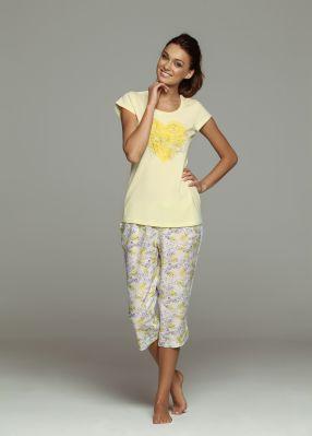 Piżama Model Fadia 32058 -11X 32060 -10X Yellow - Esotiq