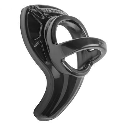 Pierścień na penisa - Perfect Fit Armour Tug Standard Black Czarny