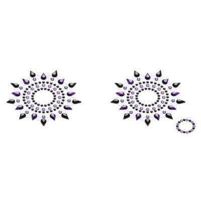 Biżuteria na piersi - Petits Joujoux Gloria Black & Purple Czarna z Fioletem