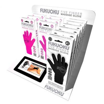 Fukuoku - Zestaw sklepowy, Rękawiczki do masażu - Five Finger Display