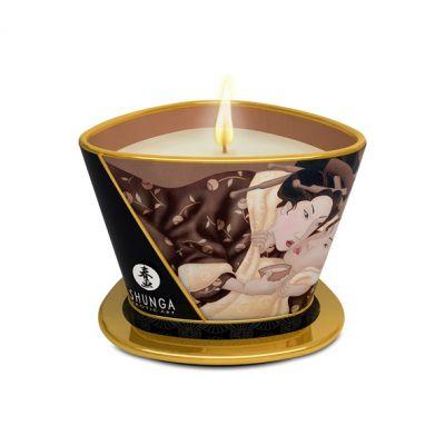 Świeca do masażu - Shunga Massage Candle Chocolate 170 ml Czekolada