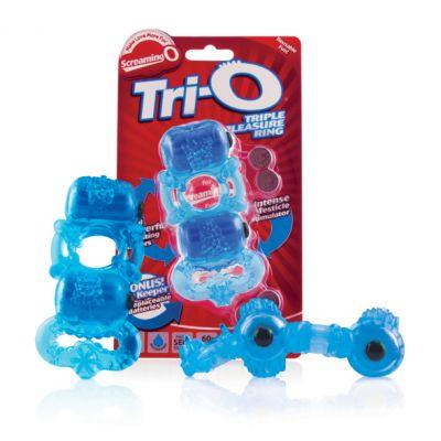 Pierścień erekcyjny - The Screaming O The TriO Blue