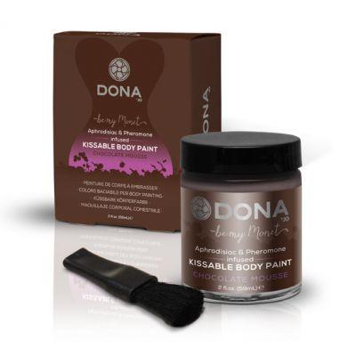Farba do ciała - Dona Body Chocolate Mousse 60 ml Czekoladowa