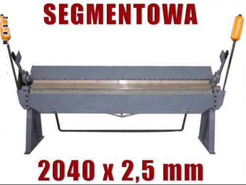ZAGINARKA GIĘTARKA SEGMENTOWA DO BLACHY MAKTEK 2040mm x 2.5mm  EWIMAX