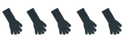 Rękawiczki damskie długie czarne R-98